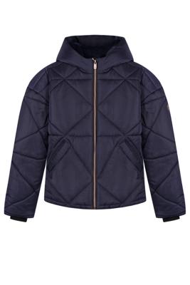 NoBell winter winterjas meisjes - navy blauw - Buffer - kort, capuchon