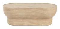Zuiver Ovale Salontafel 'Noble' Travertinlook, 100 x 50cm