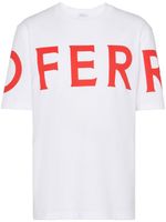 Ferragamo t-shirt en coton à logo imprimé - Blanc - thumbnail