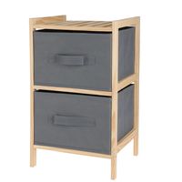 Badkamerkastje/opbergkastje - 2-laags - 28 x 25 x 46 cm - dennenhout Badkamerkastje/opbergkastje - 2-laags - 28 x 25 x 46 cm - dennenhout