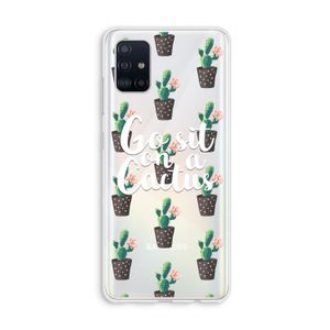 Cactus quote: Galaxy A51 4G Transparant Hoesje