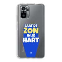 Laat de zon in je hart: Xiaomi Redmi Note 10S Transparant Hoesje