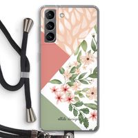 Sweet heaven geometrics: Samsung Galaxy S21 Transparant Hoesje met koord