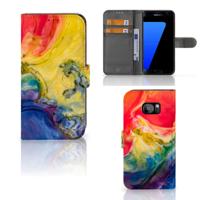 Hoesje Samsung Galaxy S7 Edge Watercolor Dark