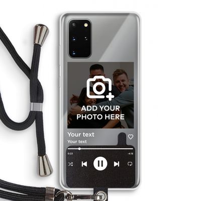 Music Player: Samsung Galaxy S20 Plus Transparant Hoesje met koord