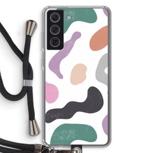 Memphis Shapes: Samsung Galaxy S21 FE Transparant Hoesje met koord