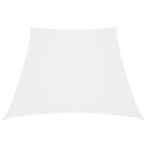 VidaXL Zonnescherm trapezium 3/4x3 m oxford stof wit