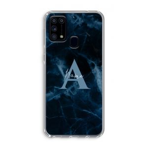 Midnight Marble: Samsung Galaxy M31 Transparant Hoesje