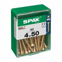 Schroefdoos SPAX Houten schroef Platte kop (4 x 50 mm) (4,0 x 50 mm)