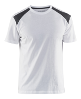 Blåkläder T-Shirt bicolour 33791042 | Wit/Donkergrijs | Maat XL - 7330509731598