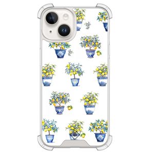 iPhone 14 siliconen shockproof hoesje - Lemon trees