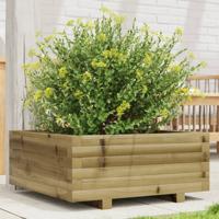 VidaXL Plantenbak 60x60x26,5 cm geïmpregneerd grenenhout