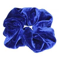scrunchie Velvet Saffier blauw