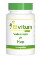 Elvitum Valeriaan en hop extract 30 Capsules