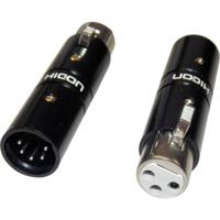 Hicon HI-X3X5-FM XLR-adapter XLR-bus - XLR-stekker Inhoud: 1 stuk(s) - thumbnail