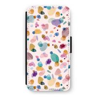 Terrazzo Memphis Pink: iPhone 12 Flip Hoesje