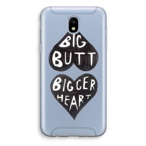 Big butt bigger heart: Samsung Galaxy J5 (2017) Transparant Hoesje