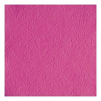 30x Luxe barok print roze servetten 33 x 33 cm - thumbnail
