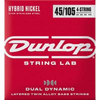 Dunlop DBHYN45105 String Lab Dual Dynamic Hybrid Nickel .045-.105 low tension snarenset voor basgitaar