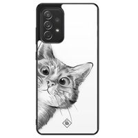 Samsung Galaxy A52s glazen hardcase - Peekaboo