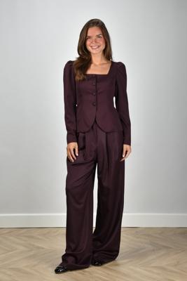 Sage & Ivy broek Nima burgundy
