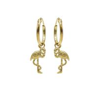 Karma Oorringen Hoops Flamingo Goud