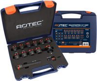 Rotec Krachtdoppen set | Binnenvierkant 1/2 | Kort | 13-delig | SW10SW24 - 842.9901