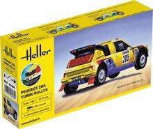 Heller 56189 STARTER KIT Peugeot 205 Turbo Rallye Bouwpakket Schaal 1:43