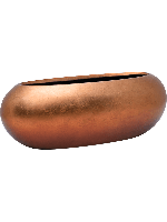 Baq Metallic Silver leaf Boat matt copper, 56x23x20cm