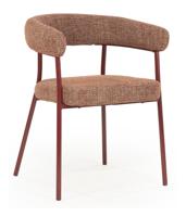 By-Boo Eetkamerstoel 'Yovi' kleur Burgundy