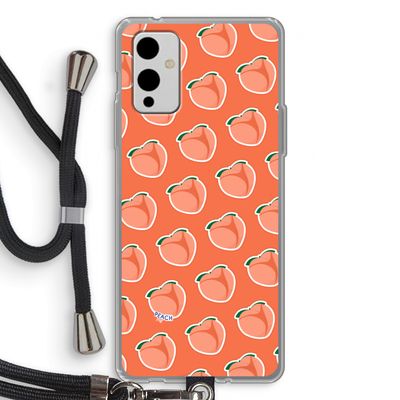 Just peachy: OnePlus 9 Transparant Hoesje met koord