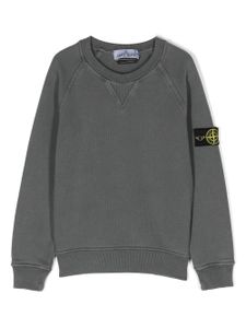 Stone Island Junior sweat en coton à patch logo - Gris