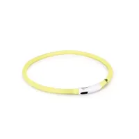 Beeztees USB Halsband geel 70 cm 10mm - thumbnail