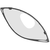 Hesling jasbeschermer 28" "linea" met slot/remgat zwart