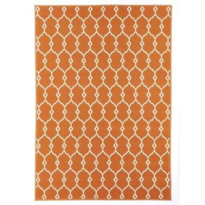 Floorita binnen/buitenvloerkleed Trellis - oranje - 160x230 cm