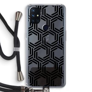 Geometrisch patroon: OnePlus Nord N10 5G Transparant Hoesje met koord