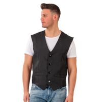 Basic Gilet Zwart Heren
