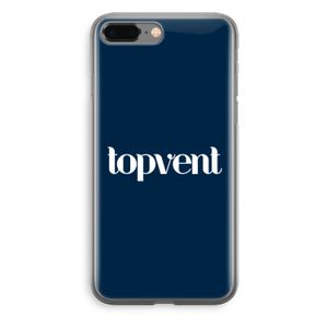 Topvent Navy: iPhone 8 Plus Transparant Hoesje