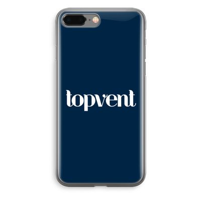 Topvent Navy: iPhone 8 Plus Transparant Hoesje