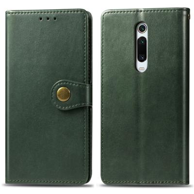 Retro effen kleur lederen gesp mobiele telefoon bescherming lederen draagtas met Lanyard & fotolijstjes & kaartsleuf & portemonnee & beugel functie vo