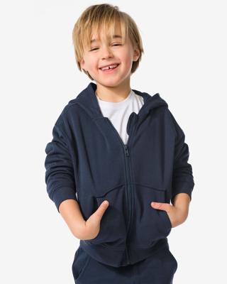 HEMA Kinder Sweatvest Donkerblauw (donkerblauw)