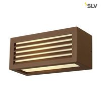 SLV BOX-L E27 ROESTKLEUR wandlamp - thumbnail