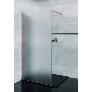 Inloopdouche SaniClear Blurred | 90x200 cm | Nano | Matglas | Geborsteld koper beslag
