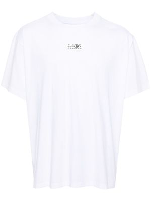 MM6 Maison Margiela t-shirt en coton à patch signature - Blanc