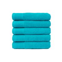 The One Handdoek 450 gram 50x100 cm Turquoise (5 stuks)