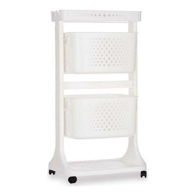 Groentetrolley Kinvara TP-747-1 TP-747-1 Wit Polypropyleen Plastic 33 x 83,5 x 42 cm 35 x 82 x 43 cm