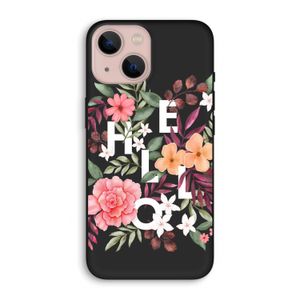 Hello in flowers: iPhone 13 Biologisch afbreekbaar hoesje