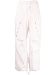 AGOLDE pantalon en coton Ginerva à poches cargo - Rose