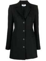 MSGM robe boutonnée à revers crantés - Noir