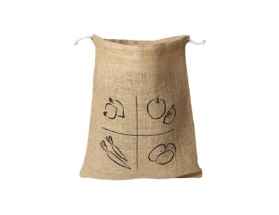 Ah! Table! Groente-fruit bewaarzak jute - medium